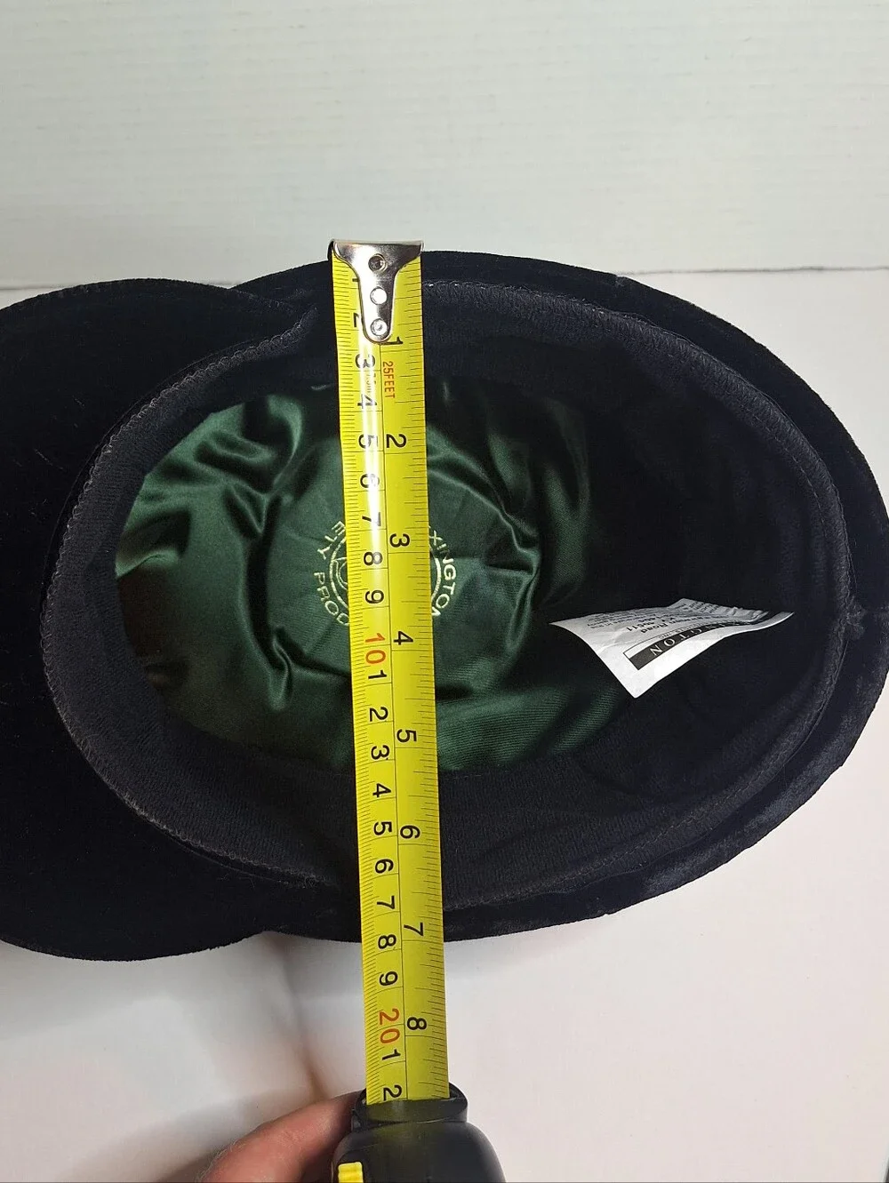 Lexington Safety Products Black Velvet Equestrian Riding Helmet EUC Read All